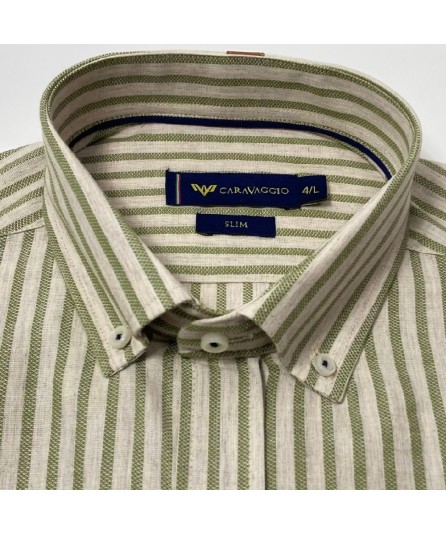 CAMISA CRO. M L  Cuello 2664  P-carrado  Sin bolsillo Mod.4041 Verde Foto